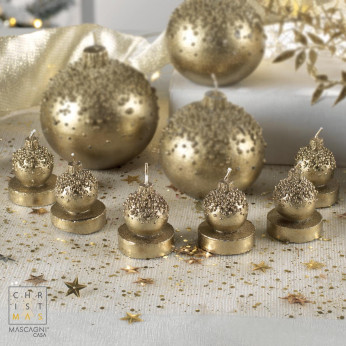 Mascagni Set 6 pezzi Tealights con decori natalizi Candles