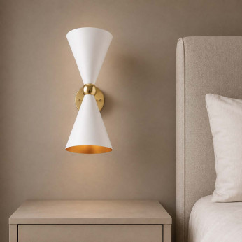 Maytoni Applique da parete con struttura e diffusori in metallo dallo stile moderno Vesper