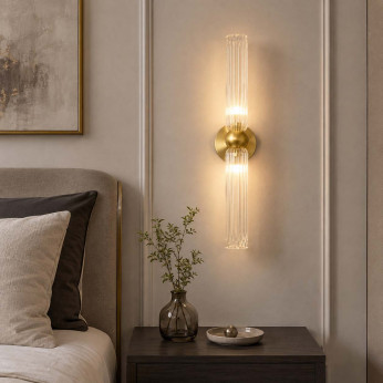 Maytoni Applique da parete grande doppio diffusore in vetro dal design elegante Antic