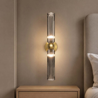 Maytoni Applique da parete grande doppio diffusore in vetro dal design elegante Antic