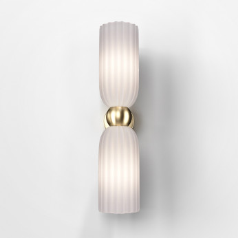 Maytoni Applique da parete in metallo e doppio diffusore in vetro dal design elegante Antic