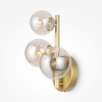 Maytoni Applique da parete min con bocce in vetro soffiato dalle linee moderne Dallas