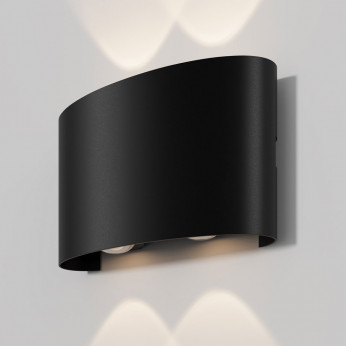 Maytoni Applique da parete per esterno moderna a LED con struttura piccola in metallo Strato