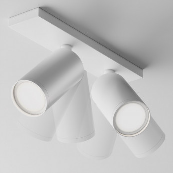 Maytoni Faretti da soffitto moderno con doppio diffusore orientabile in alluminio Focus