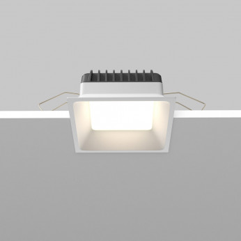 Maytoni Faretto a incasso a LED dimmerabile in alluminio dal design moderno per bagno Okno