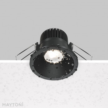 Maytoni Faretto a LED da incasso in alluminio rotondo dal design moderno Zoom