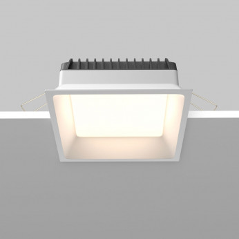 Maytoni Faretto da incasso quadrato in alluminio con diffusore a led design moderno Okno