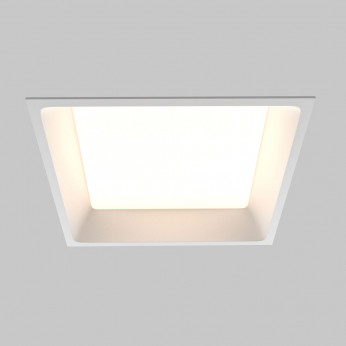 Maytoni Faretto da incasso quadrato in alluminio e diffusore a led dal design moderno Okno