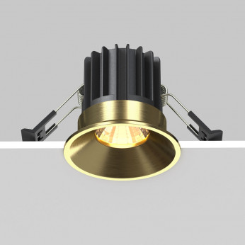 Maytoni Faretto da incasso rotondo con diffusore a led Round