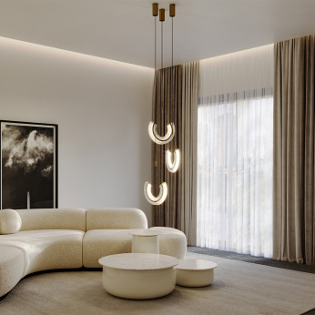 Maytoni Lampada a LED a sospensione in alluminio e diffusore dal design elegante Maya