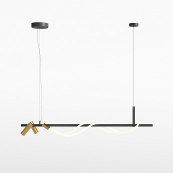 Maytoni Lampada a sospensione a led con struttura in alluminio dal design elegante Tau