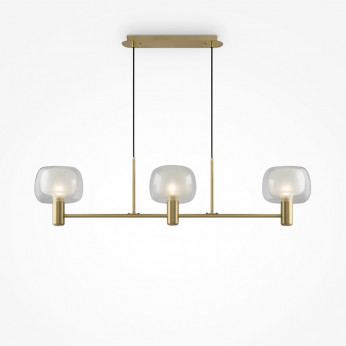 Maytoni Lampadario elegante struttura in metallo e diffusori in vetro Vision