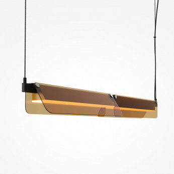Maytoni Lampada a sospensione lineare con diffusore a led Flat