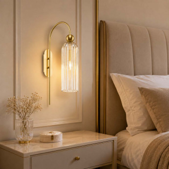 Maytoni Lampada da parete con singolo diffusore in vetro dalle linee moderne Antic