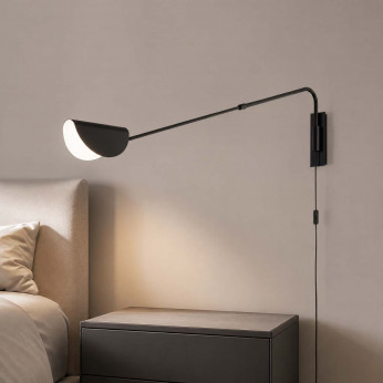 Maytoni Lampada da parete con struttura in metallo orientabile dal design moderno Mollis