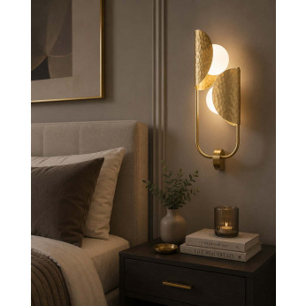 Maytoni Lampada da parete sx in metallo dal design moderno Tropic