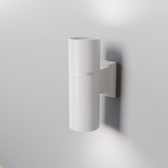 Maytoni Lampada da parete per esterno in alluminio con doppio diffusore in acrilico Bowery