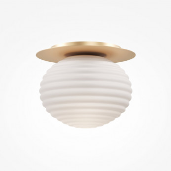 Maytoni Lampada da soffitto moderna con struttura in metallo e diffusore in vetro Reels