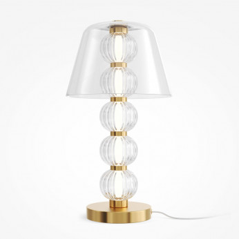 Maytoni Lampada da tavolo con base in metallo e diffusore a led Amulet
