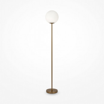 Maytoni Lampada da terra con struttura in metallo e diffusore in vetro a boccia Ring