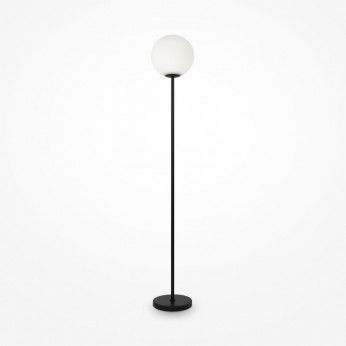 Maytoni Lampada da terra con struttura in metallo e diffusore in vetro a boccia Ring