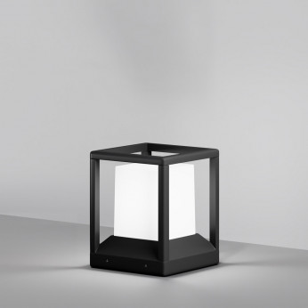 Maytoni Lampioncino da giardino in alluminio e diffusore in acrilico Trim