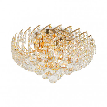 Maytoni Lampadario classico con pendenti in cristallo e struttura in metallo Karolina