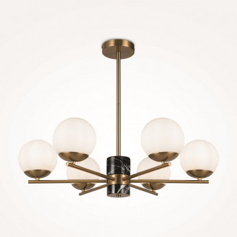Maytoni Lampadario con struttura in metallo e marmo dal design moderno Marmo
