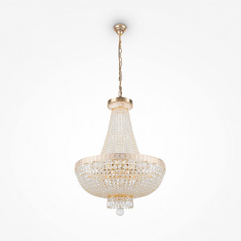 Maytoni Lampadario grande con dettagli in cristallo in stile classico Bella