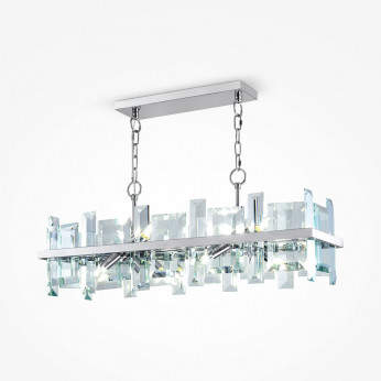 Maytoni Lampadario moderno in metallo con diffusori in vetro Cerezo
