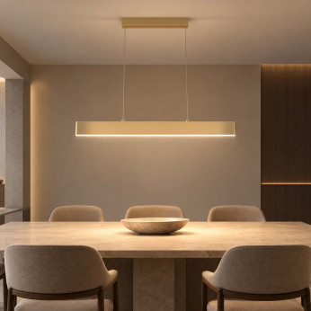 Maytoni Lampadario piccolo con diffusore LED lineare dal design moderno Step