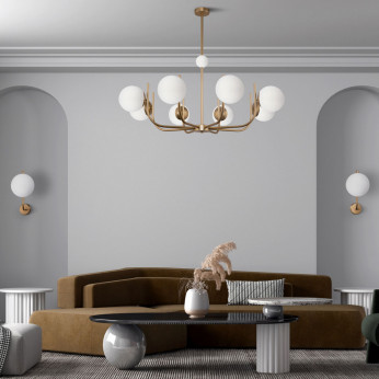 Maytoni Lampadario piccolo diffusori in vetro a boccia in stile moderno Rendez-vous