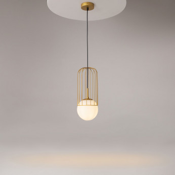 Maytoni Sospensione moderna struttura in metallo diffusore in vetro media Telford