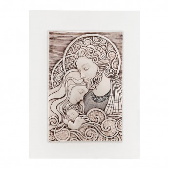 Bongelli Preziosi Capezzale moderno con Sacra Famiglia 30x40