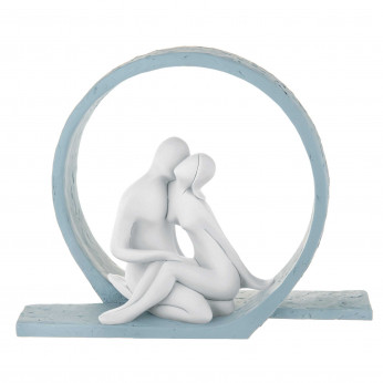 Bongelli Preziosi Scultura da tavolo piccola in marmorino dal design moderno con innamorati
