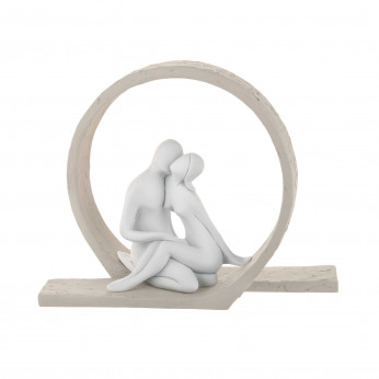 Bongelli Preziosi Scultura da tavolo piccola in marmorino dal design moderno con innamorati