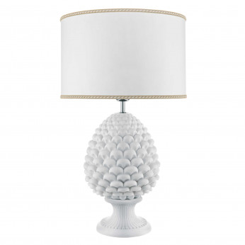 Bongelli Preziosi Lampada da tavolo dal design moderno con paralume in tessuto