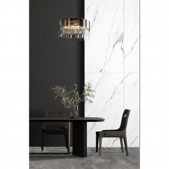 Maytoni Lampada a sospensione grande regolabile in altezza con struttura dorata moderna Wonderland