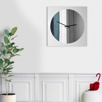 Design Object Orologio da parete specchiato stile moderno design italiano "SPECCHIO NARCISO"