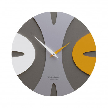 CalleaDesign Orologio da parete rotondo in legno dal design moderno ed elegante Baz