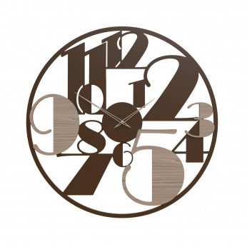 CalleaDesign Orologio da parete in legno dal design moderno lancette in alluminio Cleo