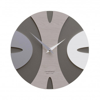CalleaDesign Orologio da parete rotondo in legno dal design moderno ed elegante Baz