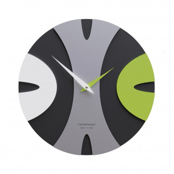 CalleaDesign Orologio da parete rotondo in legno dal design moderno ed elegante Baz
