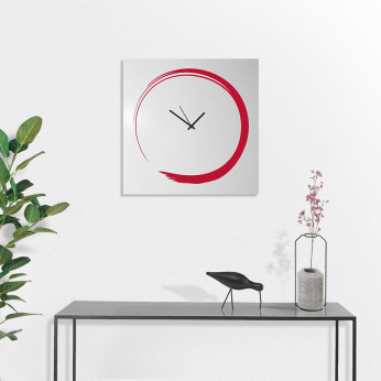Design Object Orologio da parete ultra minimalista in metallo senza numeri "S-ENSO"