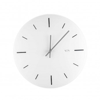 Vesta Orologio da parete moderno in plexiglass con lancette in metallo R2