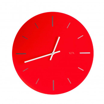 Vesta Orologio da parete moderno in plexiglass con lancette in metallo R2