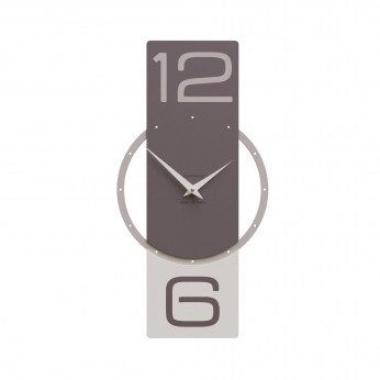CalleaDesign Orologio da parete verticale in legno dal design moderno ed elegante Zyra