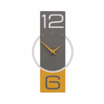 CalleaDesign Orologio da parete verticale in legno dal design moderno ed elegante Zyra