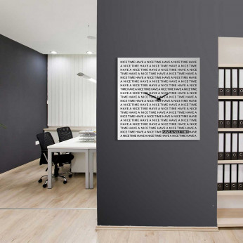 Design Object Orologio da parete gigante in metallo per studio o per salotto "NICE TIME"