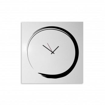 Design Object Orologio da parete ultra minimalista in metallo senza numeri "S-ENSO"